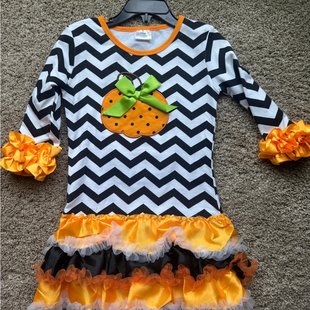 Chevron Halloween Kids dress